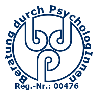 G&uuml;tezeichen des BDP &sbquo;Beratung durch Psycholog:innen&lsquo;, Registrierungsnummer 00476